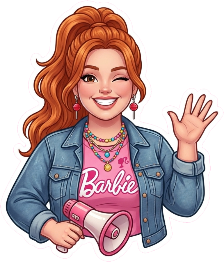 Sticker da Bia com megafone